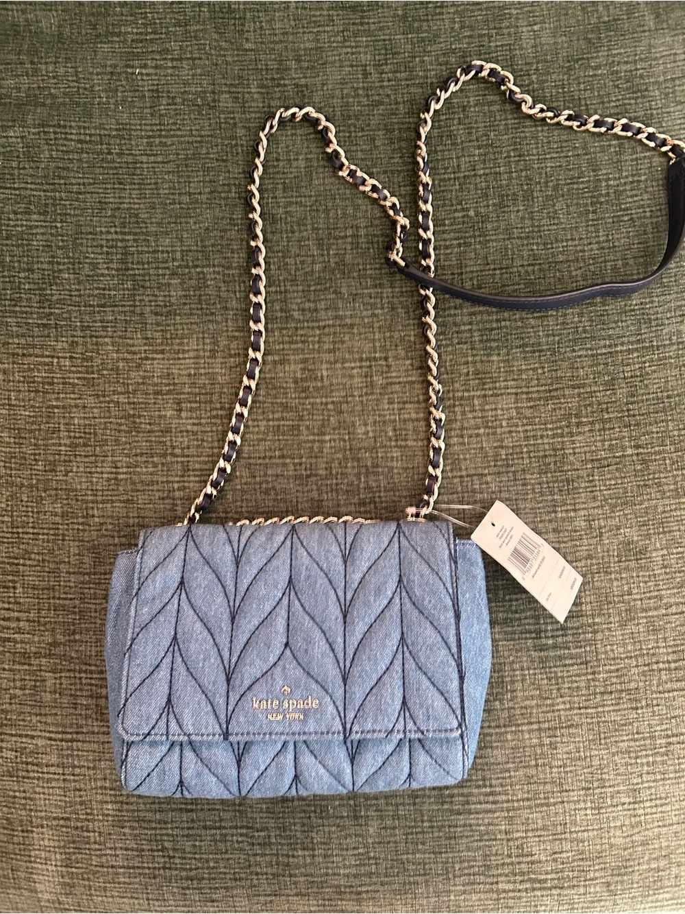 Kate Spade Quilted Denim Crossbody Bag